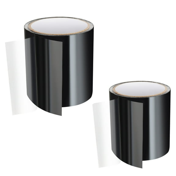 KFFKFF Waterproof Patch and Seal Tape, 4 inch x 10 ft, Pack of 2, Durable Leak-Resistant Tape for Repairs, Easy Peel-and-Stick Application for Indoor and Outdoor Use on Roofs, Walls, and Pipes, Black