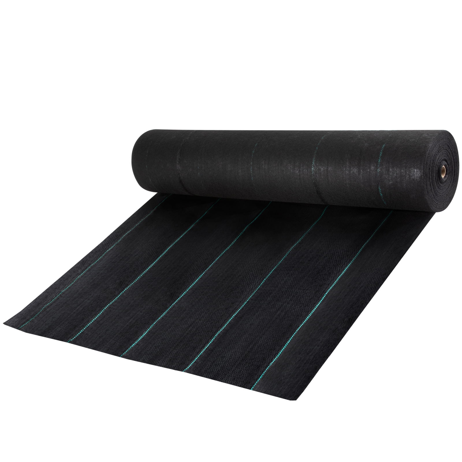 KFFKFF Weed Barrier Landscape Fabric 5 x 250 ft 5 Oz Premium Woven Ground Cover Heavy Duty PP Material & Easy Setup, Weed Control for Outdoor Garden, Driveway, Lawn, Black