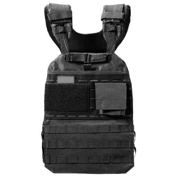 KFFKFF Weighted Vest with Shoulder Padding and Reflective Stripes, Exercise Gear for Men and Women, Ideal for Strength Training, Running, Jogging, Fitness, and Muscle Development