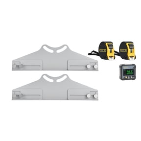 KFFKFF Wheel Alignment Tool, 2 PCS Heavy-Duty Carbon Steel Toe and Camber Adjustment Plates with Digital Angle Gauge, Includes 2 Measuring Tapes, Precise Automotive Alignment Kit for Cars, Trucks