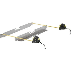 KFFKFF Wheel Calibration Instrument, Pair of Toe Calibration Plates, Stainless Steel Wheel Calibration Plate, Precise Toe Angle Evaluation, Comes with 2 Measurement Tapes & Conversion Guide
