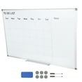 thumbnail image 1 of KFFKFF Whiteboard Calendar, Dimensions 36 x 24 Inches, Wall-Mounted Magnetic Monthly Planner, Comes with 1 Magnetic Eraser, 2 Dry Erase Markers & Detachable Tray, Ideal for Home, School, 1 of 9