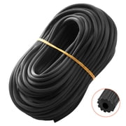 KFFKFF Window Screen Fastener, 100 ft x 0.125 in Window Screen Securing Spline, PVC Window and Door Screen Fastener, Hollow Toothed Screen Grip Spline, for Window Door Screen Maintenance and Renewal