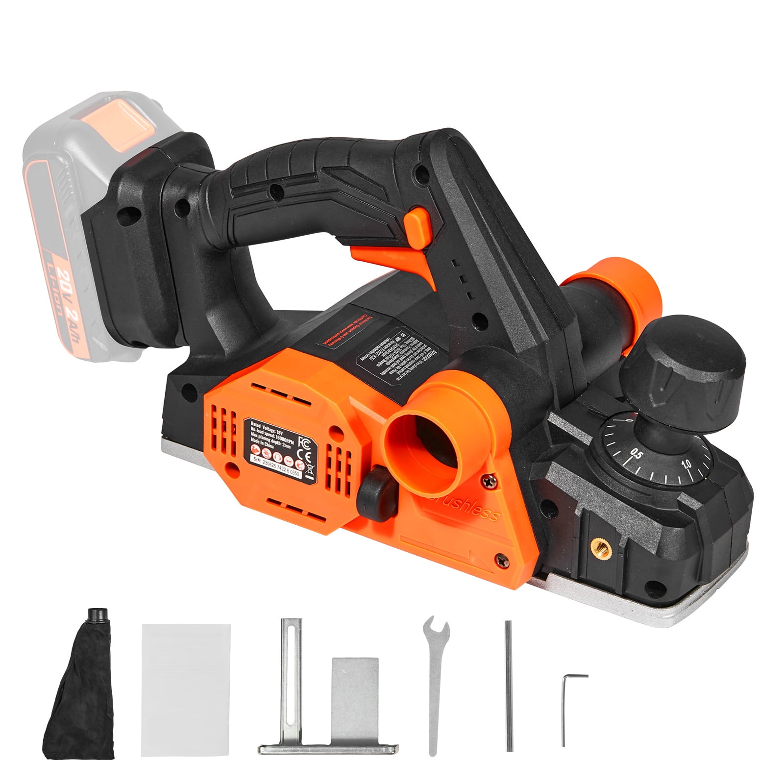 KFFKFF Wireless Wood Planer, 3-1/4