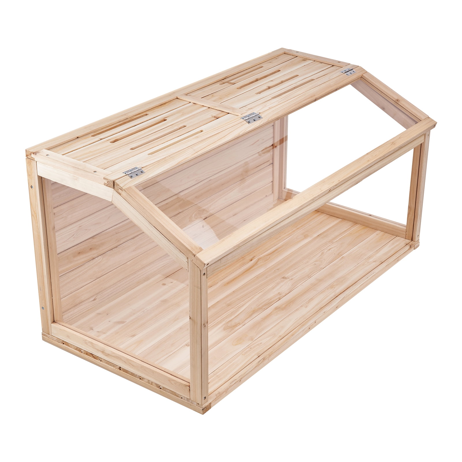 KFFKFF Wood-Constructed Hamster Enclosure, 270 Visual Access Hamster Dwelling, Dimensions 40 x 20 x 20in, Compact Hamster Habitats with Unlatching Top, Breathable Cage for Petite Creatures