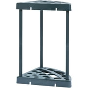 KFFKFF Yard Equipment Holder, 19 Compartments, Tool Tower for Organizing Garage, Supports Long-Handled Gear like Rakes, Brooms, Shovels, Durable Polypropylene Stand for Garden, Shed, Exterior