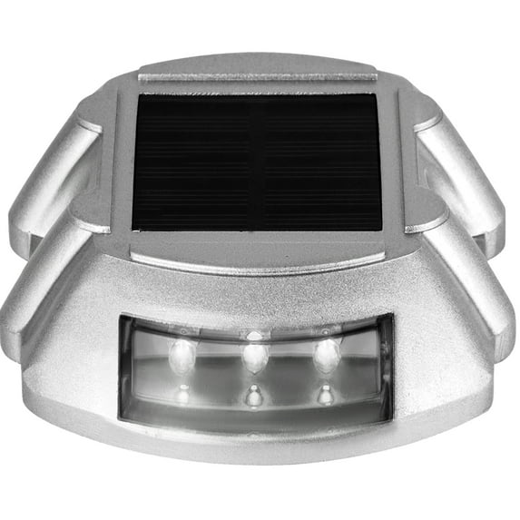 KFFKFF driveway light 12-piece set, Solar driveway light with switch button, solar deck light, waterproof LED bright white, wireless dock light