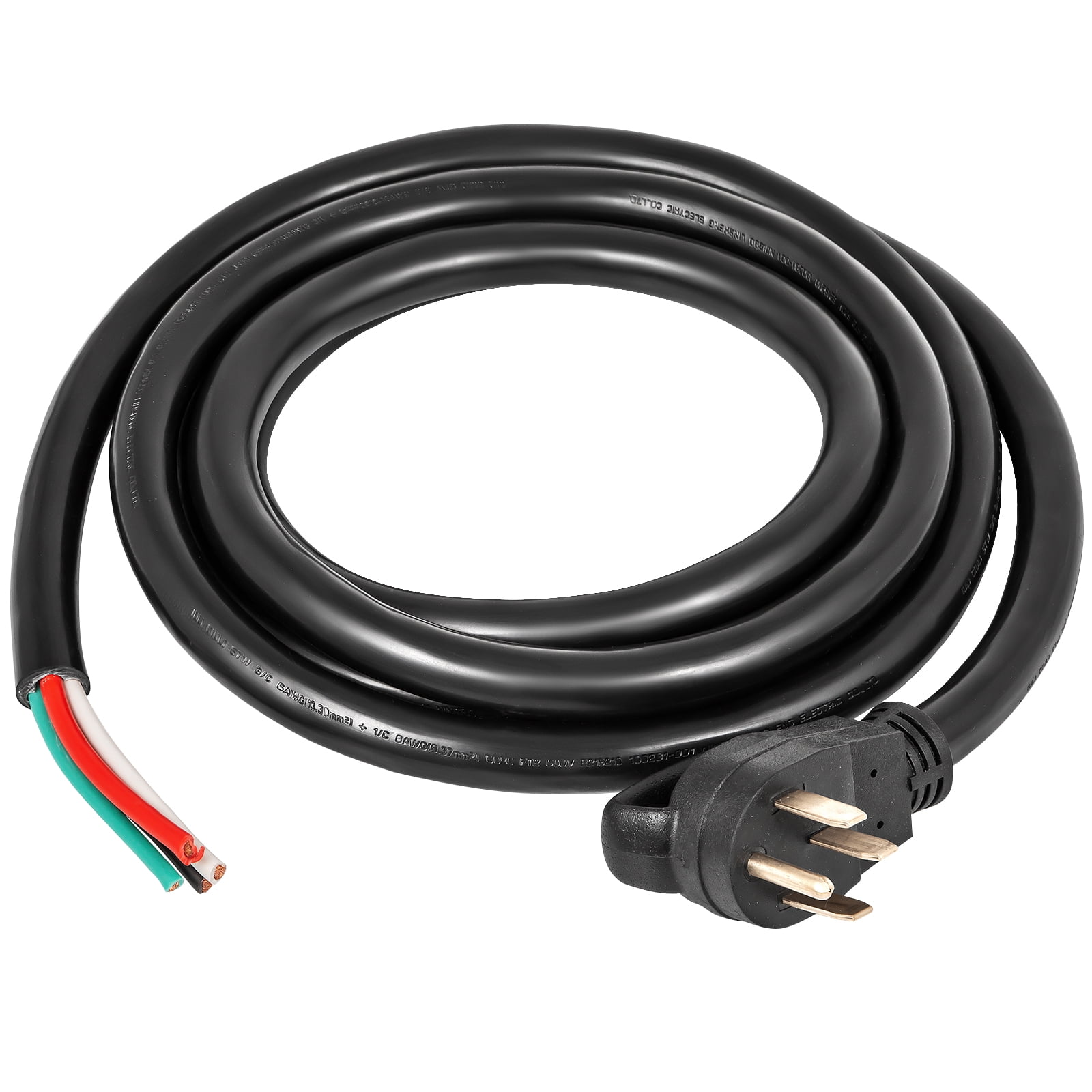 KFFKFF generator extension cord 50A-25 ft STW 6/3+8/1 N14-50P to bare wire