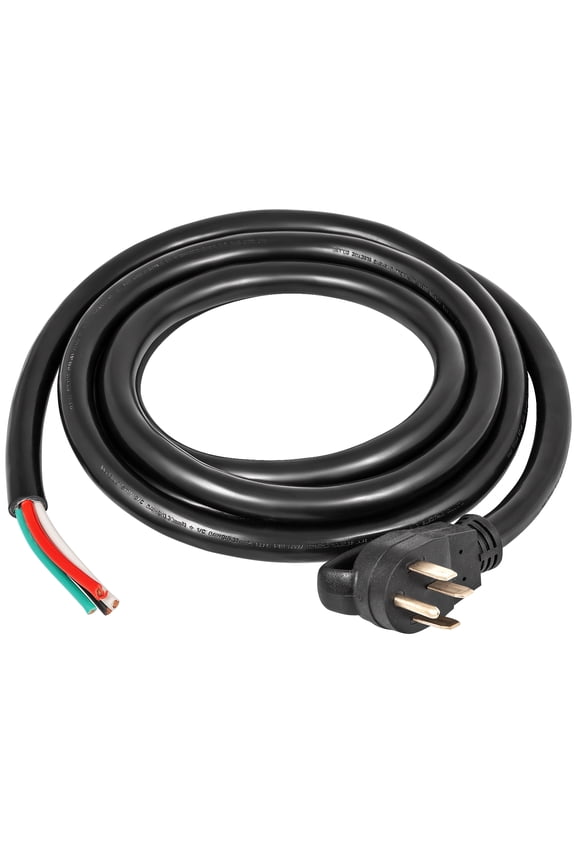 generator extension cord 50A-25 ft STW 6/3+8/1 N14-50P to bare wire