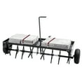thumbnail image 1 of KFFKFF's 48-Inch Pull-Behind Lawn Aerator, Equipped with Universal Hitch, Iron Spikes in Alternating Layout, Ideal for Garden, Lawn, and Farm Aeration, 1 of 9