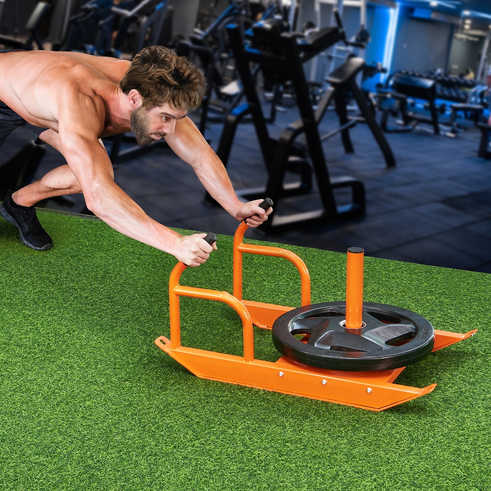 KFFKFF weight strength push sled fitness strength speed training