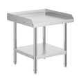 thumbnail image 1 of KFFKFF24" x 24" Stainless Steel Work Table, Heavy Duty Prep & Work Metal Workbench with Adjustable Shelf and Feet, 3-Sided Backsplash, Suitable for Restaurant, Home, Hotel, 1 of 8