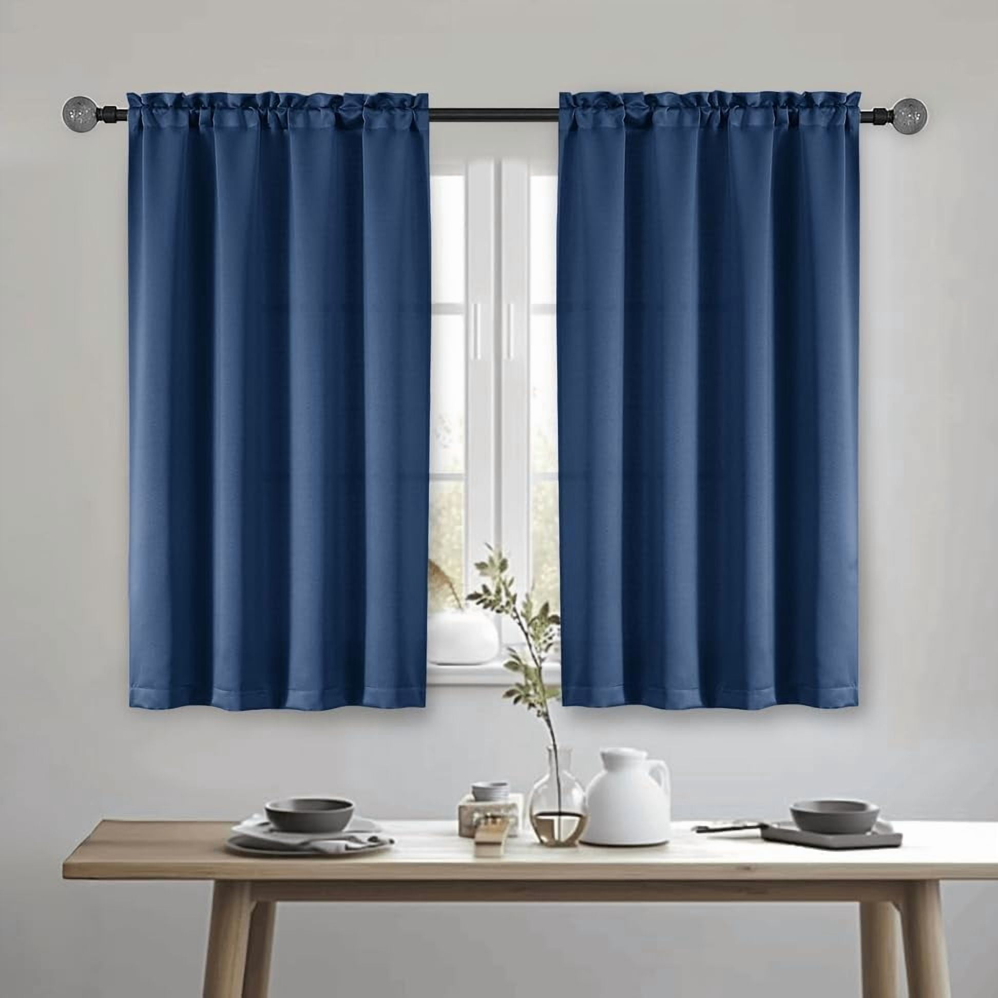 KFHARS-Heidi Royal Blue Curtains for Bedroom and Living Room - Light ...