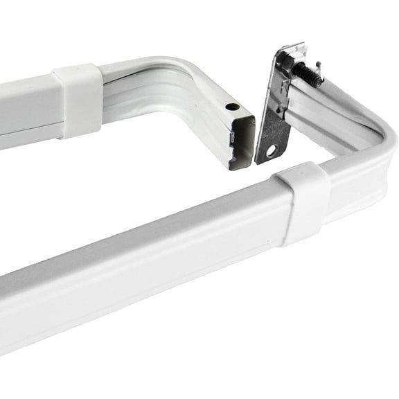 KFHARS-Lockseam 2-Inch Clearance Window Curtain Rod Set, 18 to 28-Inch