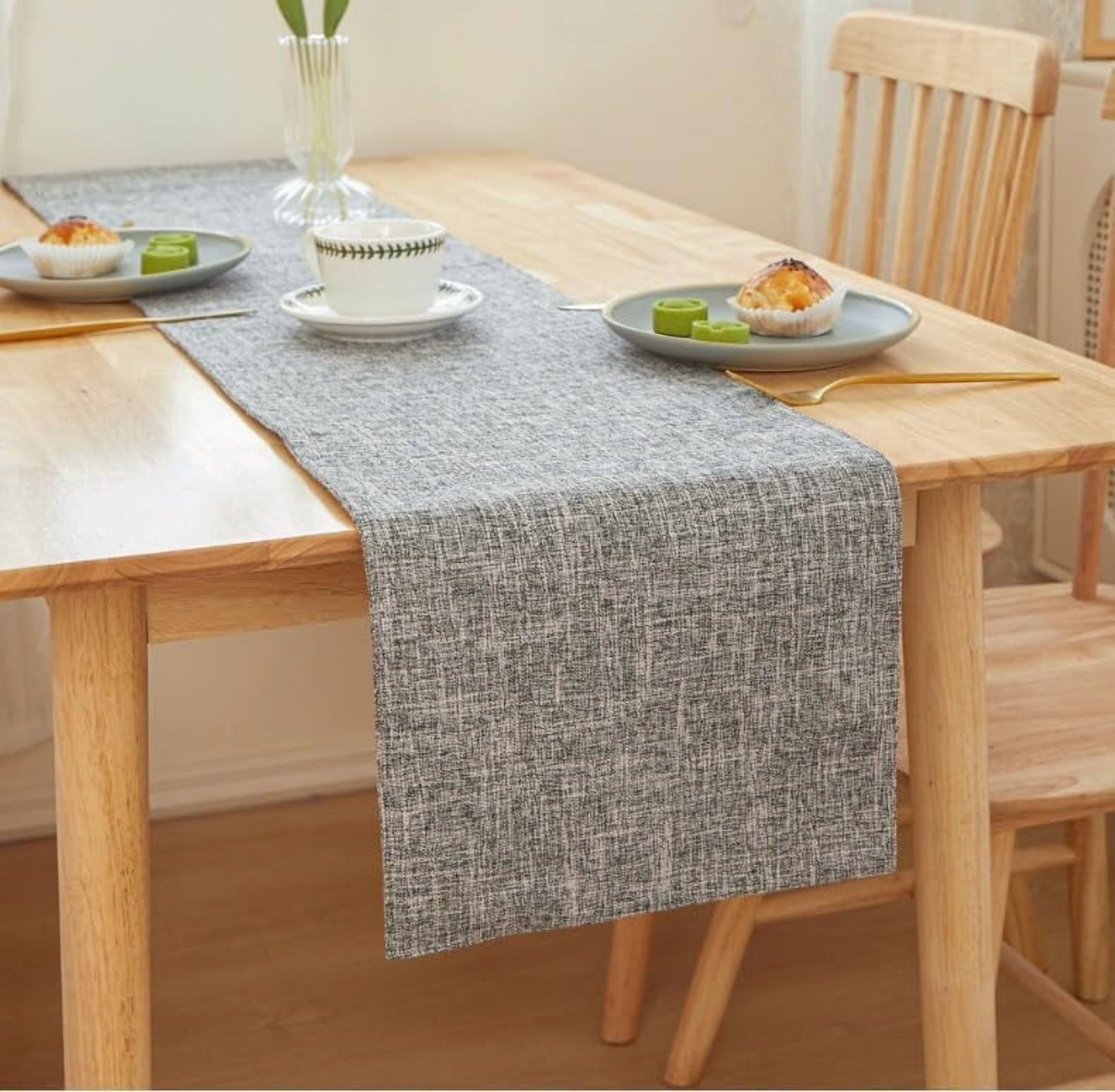 KFHARS-Polyester Table Runner, Minimalist Style Table Runner 70 Inches ...