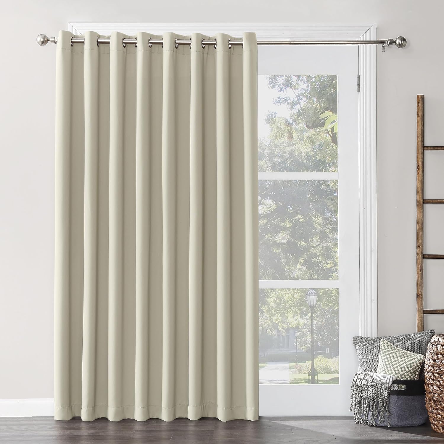 KFHDRS-Easton Extra-Wide Blackout Grommet Sliding Patio Door Curtain ...