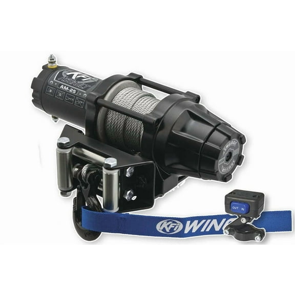 KFI 2500 ATV Assault Series Black Steel Winch AM-25