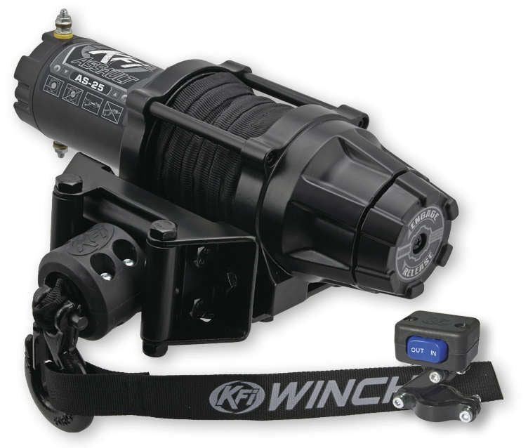 KFI 2500 ATV Assault Series Black Synthetic Winch AS-25 - Walmart.com