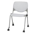 thumbnail image 1 of KFI KOOL Stack Chair - Casters - Light Grey, 1 of 1