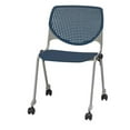 thumbnail image 1 of KFI KOOL Stack Chair - Casters - Navy, 1 of 1