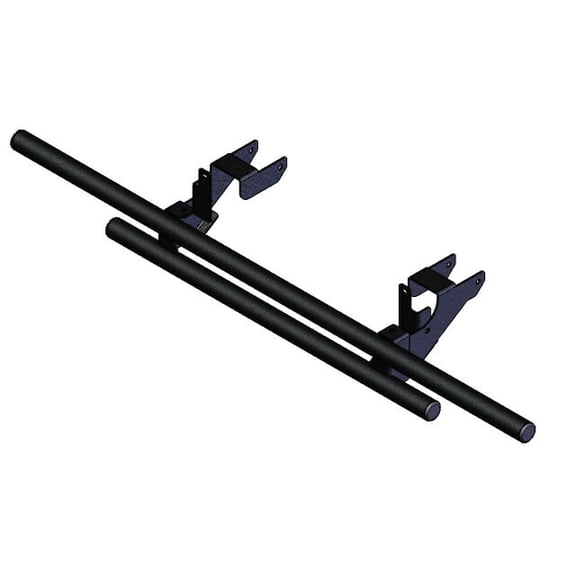 KFI Products 101360 Rear Bumper Black Pol