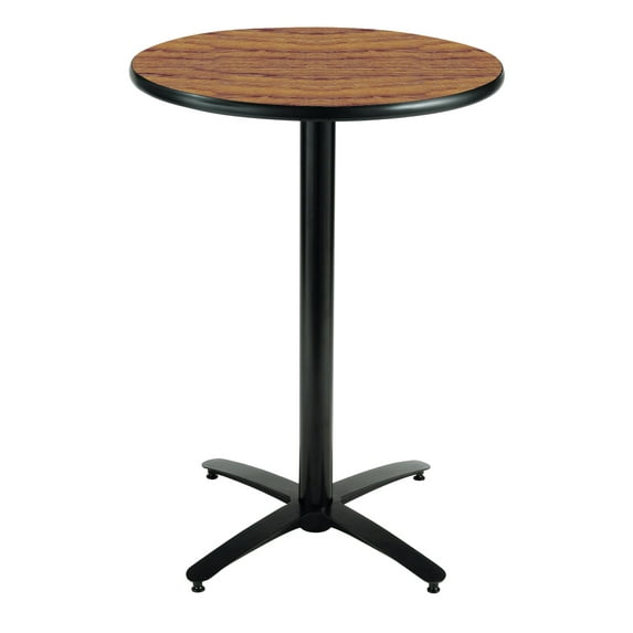 KFI Seating 36in Multiple Colors Round Bistro Table with Arched X Base, Commercial Grade