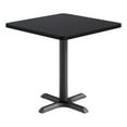thumbnail image 1 of KFI Studios 30in Square Dining Table - 29in H - Black Top - Black Base, 1 of 1