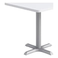 thumbnail image 1 of KFI Studios 30in Square Dining Table - 29in H - White Top - Silver Base, 1 of 1