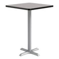 thumbnail image 1 of KFI Studios 30in Square Dining Table - 42in H - Gray Top - Silver Base, 1 of 1