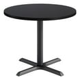 thumbnail image 1 of KFI Studios 36in Round Dining Table - Black Top - Black Base, 1 of 1