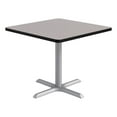 thumbnail image 1 of KFI Studios 36in Square Dining Table - Gray Top - Silver Base, 1 of 1