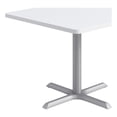 thumbnail image 1 of KFI Studios 36in Square Dining Table - White Top - Silver Base, 1 of 1
