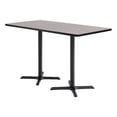 thumbnail image 1 of KFI Studios 36x72in Rect. Dining Table - 42in H - Gray Top - Black Base, 1 of 1