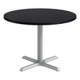 thumbnail image 1 of KFI Studios 42in Round Dining Table - Charcoal Top - Silver Base, 1 of 1