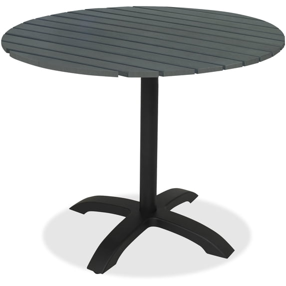 KFI Studios Evelien 32" Round Patio Table, Dark Grey