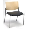 thumbnail image 1 of KFI Studios Evolve Big & Tall Dining Chair, Natural Wood Back, Black Vinyl Seat, 1 of 3