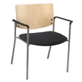 thumbnail image 1 of KFI Studios Evolve Big & Tall Dining Chair with Arms, Natural Wood Back, Black Seat, 1 of 3