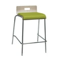 thumbnail image 1 of KFI Studios Jive Counter Stool, Natural Wood Back, Avocado Seat, 1 of 6