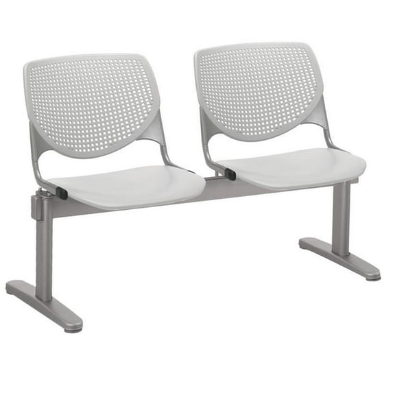 KFI Studios KOOL 2 Seat Reception Bench, Light