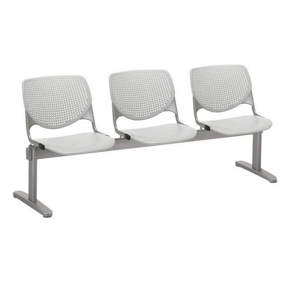 KFI Studios KOOL 3 Seat Reception Bench, Light