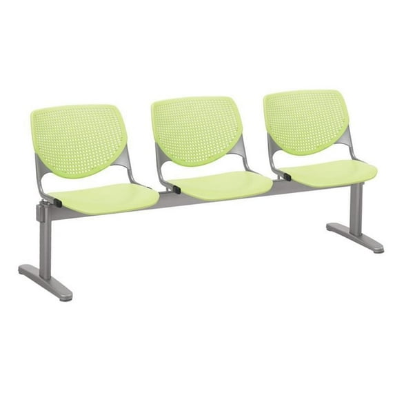 KFI Studios KOOL 3 Seat Reception Bench, Lime