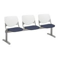 thumbnail image 1 of KFI Studios KOOL 3 Seat Reception Bench, White Back, Grape Seat, 1 of 7