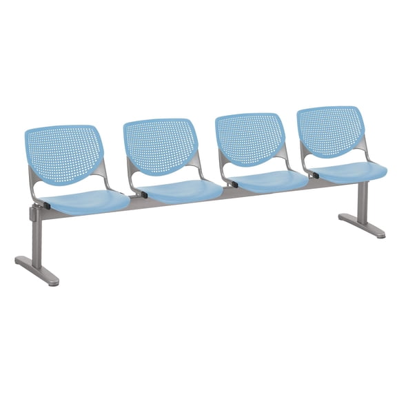 KFI Studios KOOL 4 Seat Reception Bench, Sky
