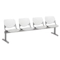 thumbnail image 1 of KFI Studios KOOL 4 Seat Reception Bench, White Back, Light Gray Seat, 1 of 2