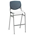 thumbnail image 1 of KFI Studios KOOL Armless Stacking Barstool, White Seat, Navy Back, 1 of 7