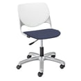 thumbnail image 1 of KFI Studios KOOL Home and Office Computer Chair, White Back, Grape Seat, 1 of 2