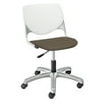 thumbnail image 1 of KFI Studios KOOL Home and Office Computer Chair, White Back, Java Seat, 1 of 2