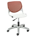 thumbnail image 1 of KFI Studios KOOL Home and Office Computer Chair, White Seat, Coral Back, 1 of 2