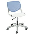 thumbnail image 1 of KFI Studios KOOL Home and Office Computer Chair, White Seat, Peri Blue Back, 1 of 1