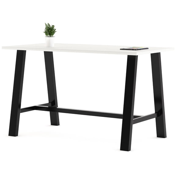 KFI Studios Midtown 6' x 3' Bar Table, Designer White
